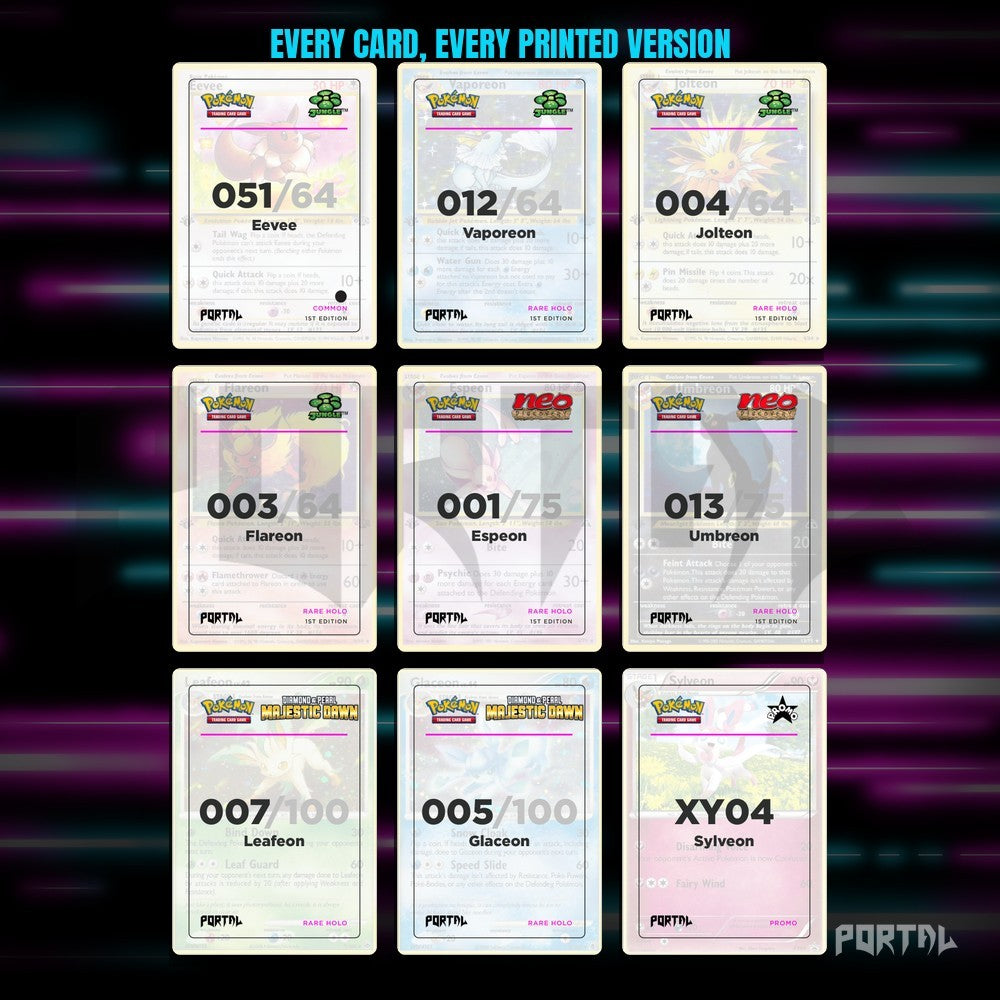 A binder page from the Eeveelutions bundle
