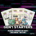 Gen 1 Starters bundle placeholders, digital download