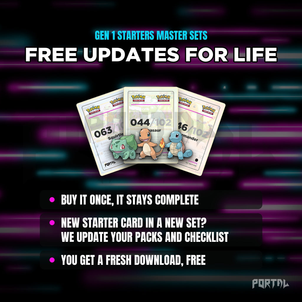 Gen 1 Starters bundle: free updates for life