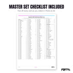 Master set checklist in the Mega Evolution era bundle