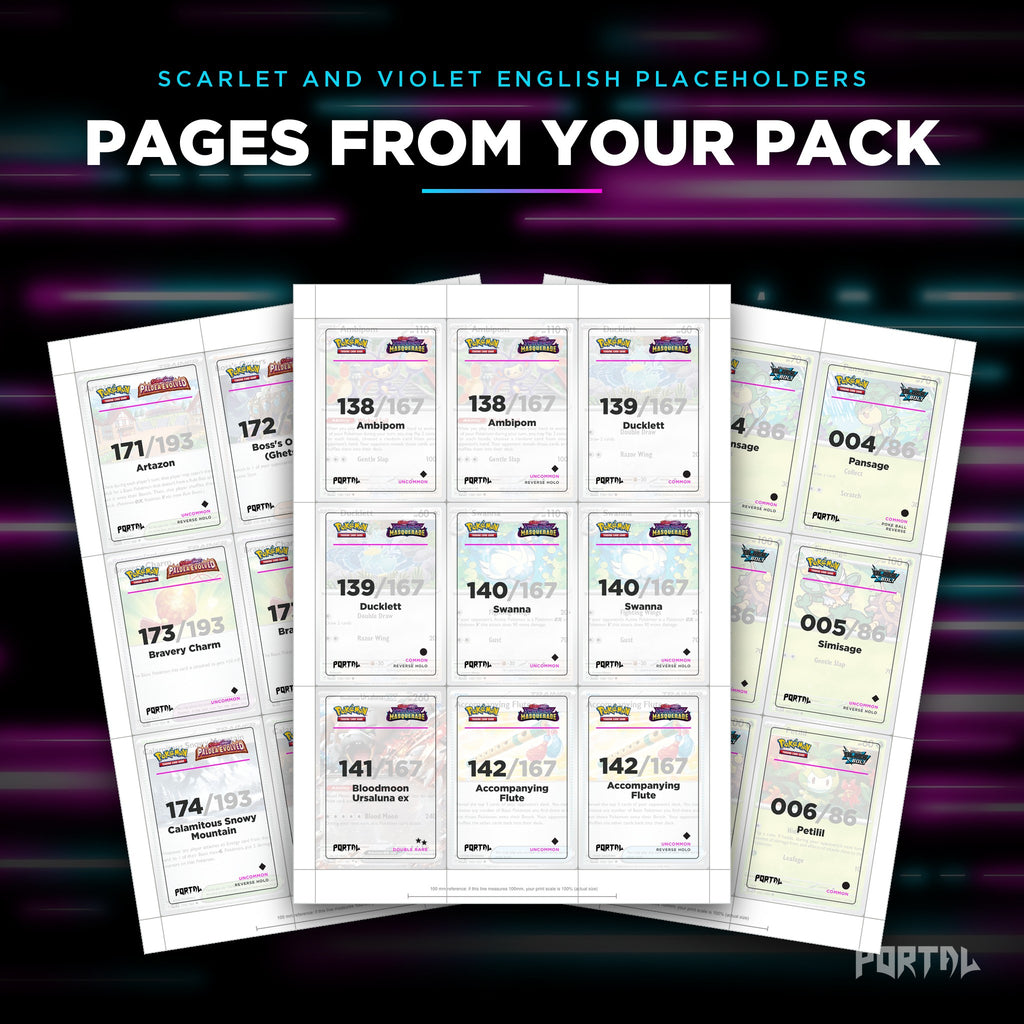 Pages from the Scarlet and Violet era bundle