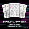 Scarlet and Violet Japanese era bundle placeholders, digital download