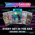 Sword and Shield era bundle placeholders, every set in the era, digital download
