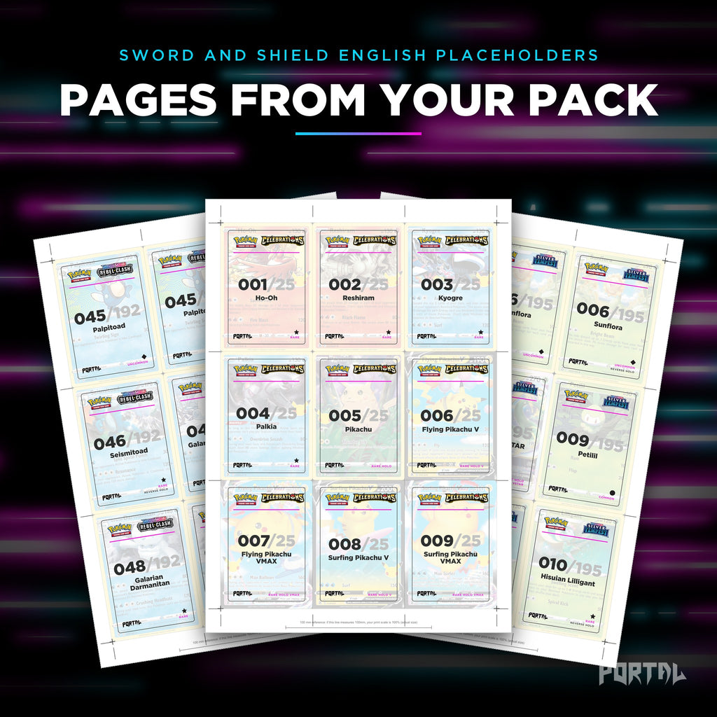 Pages from the Sword and Shield era bundle