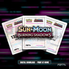 Pokemon Burning Shadows master set placeholders, digital download, Portal TCG