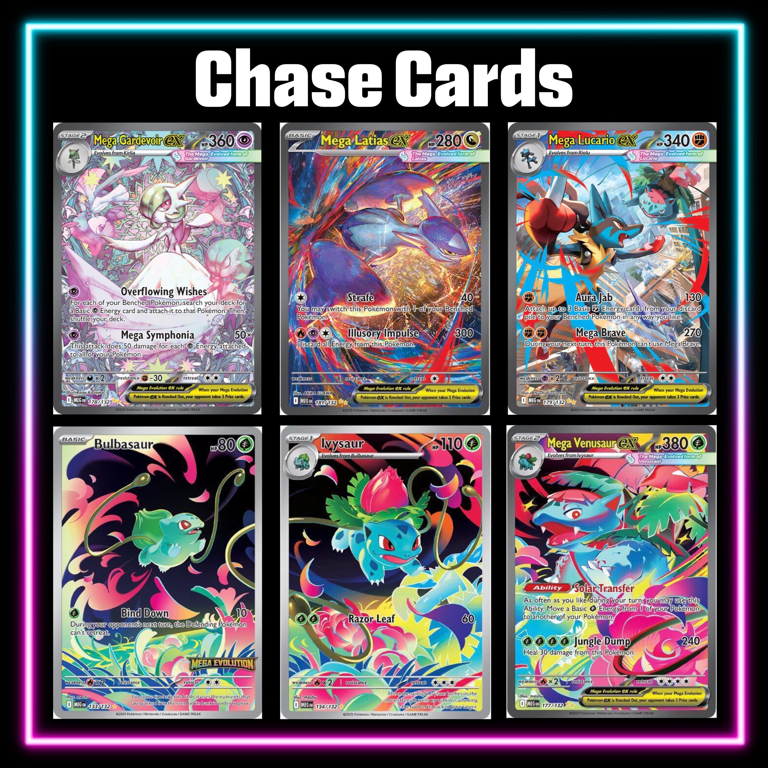 Pokemon Mega Evolutions master set checklist vinyl sticker kit, sheet 8, Portal Customs