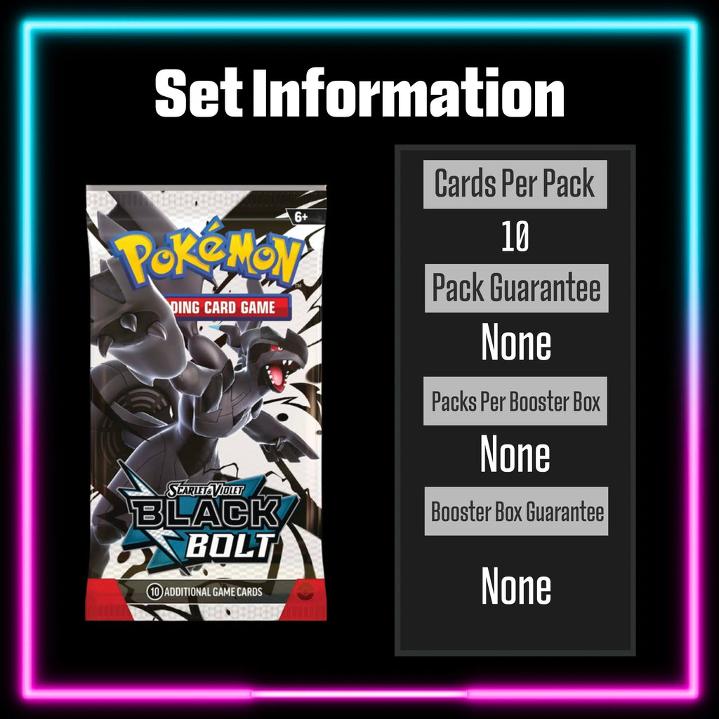 Pokemon Black Bolt English master set checklist vinyl sticker kit, sheet 8, Portal Customs