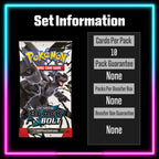 Pokemon Black Bolt English master set checklist vinyl sticker kit, sheet 8, Portal Customs