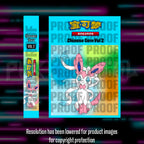 Pokemon Gem 2 Chinese master set checklist vinyl sticker kit, sheet 2, Portal Customs