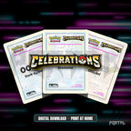 Celebrations Classic Collection master set placeholder cards, digital download, Portal TCG