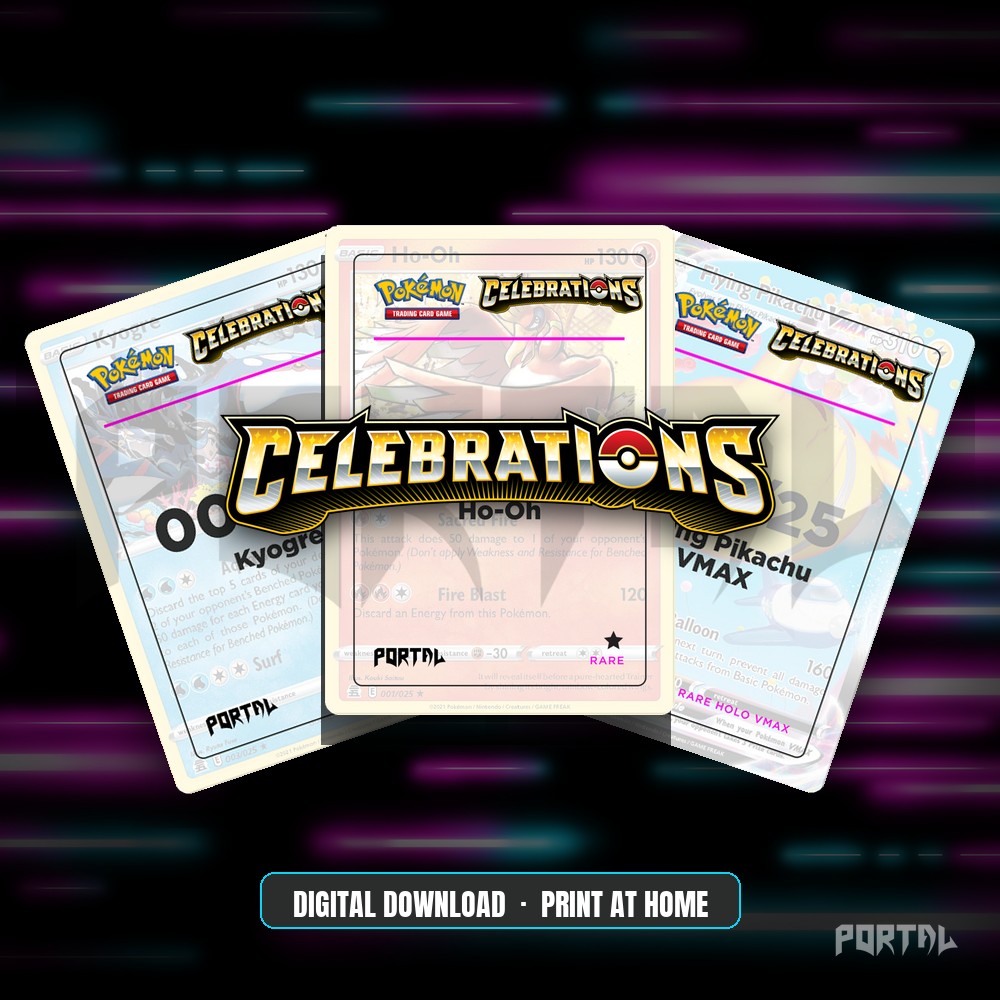 Celebrations master set placeholders, digital download, Portal TCG