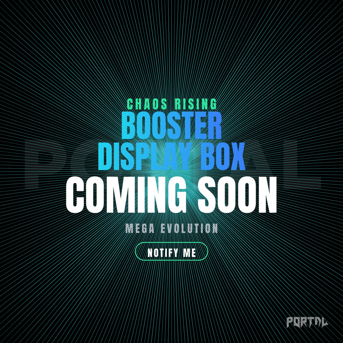Pokemon Chaos Rising booster display box, coming soon, Portal TCG