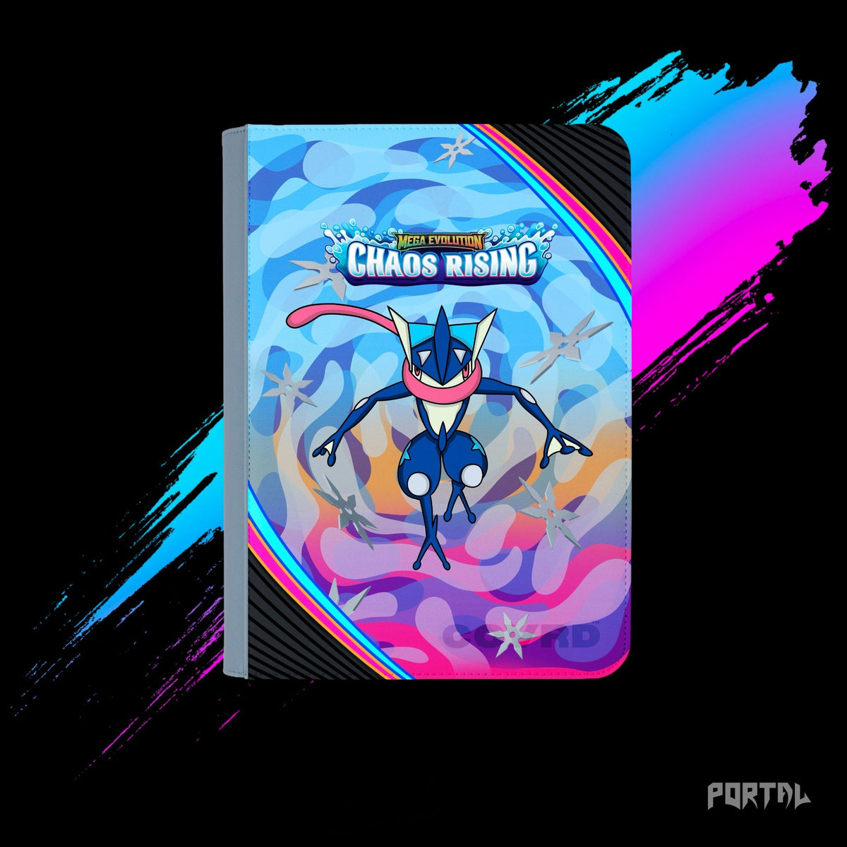 Pokemon Chaos Rising master set bundle, binder front cover, Portal TCG