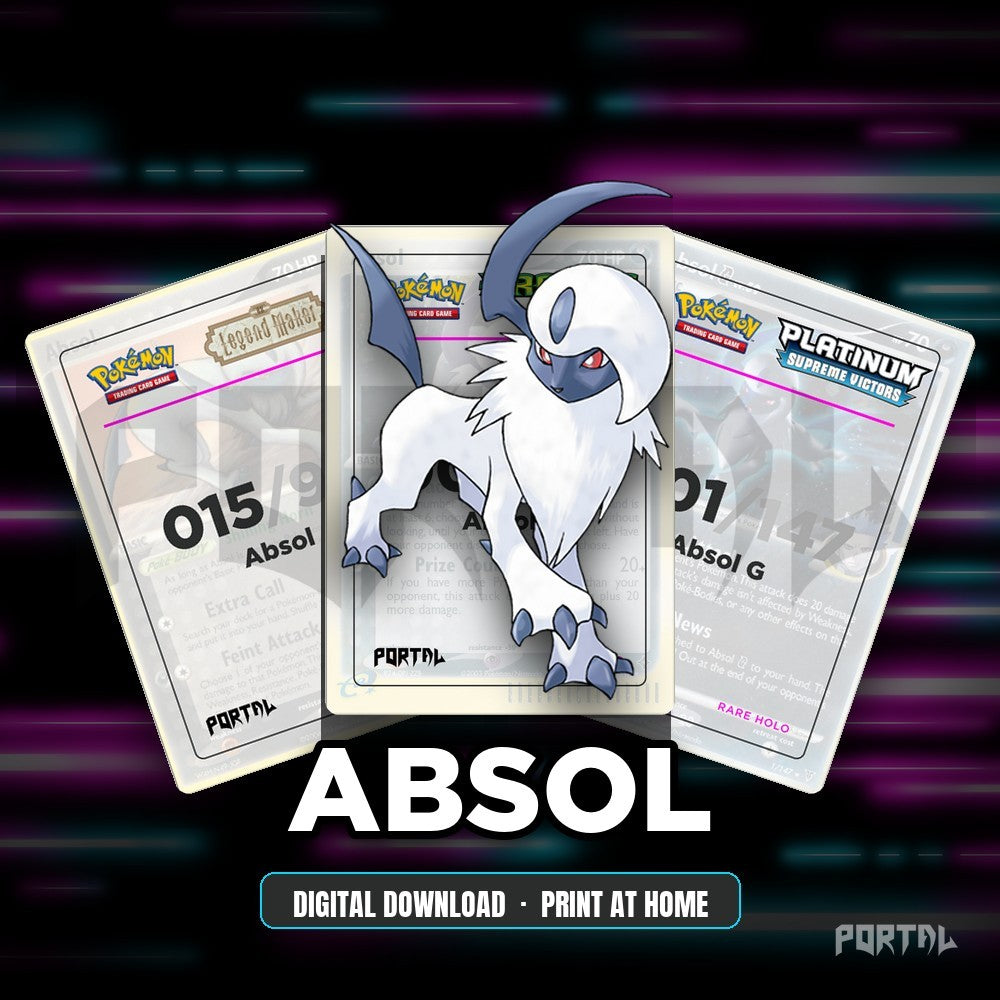 Absol character master set placeholders, digital download