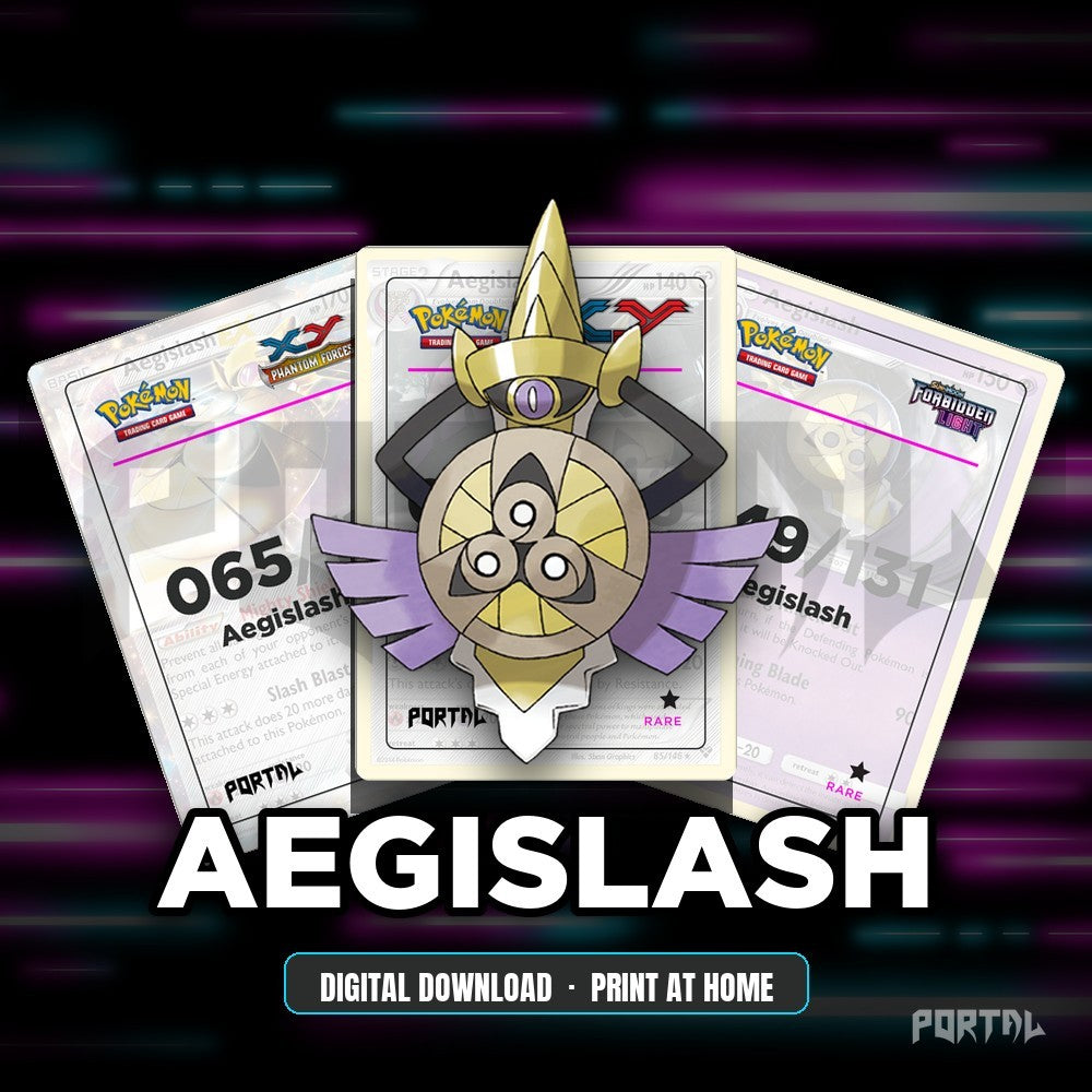Aegislash character master set placeholders, digital download