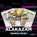 Alakazam character master set placeholders, digital download