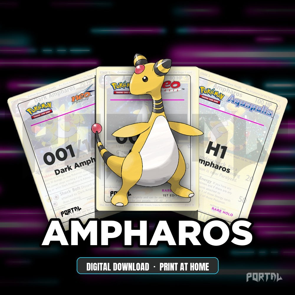 Ampharos character master set placeholders, digital download