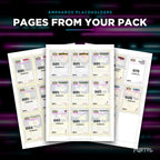 Pages from the Ampharos placeholder pack