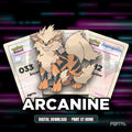 Arcanine character master set placeholders, digital download