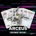 Arceus character master set placeholders, digital download