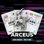 Arceus character master set placeholders, digital download