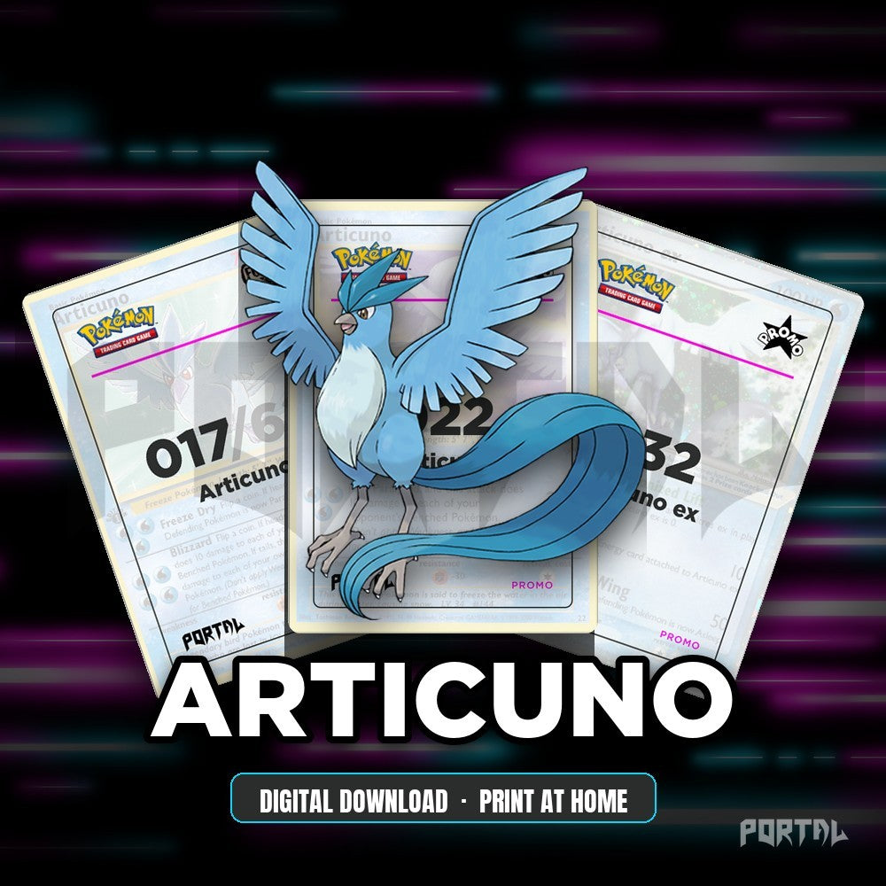 Articuno character master set placeholders, digital download