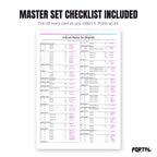 The Articuno master set checklist included in the pack