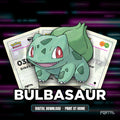 Bulbasaur character master set placeholders, digital download