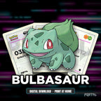 Bulbasaur character master set placeholders, digital download