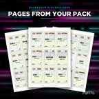 Pages from the Bulbasaur placeholder pack