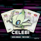Celebi character master set placeholders, digital download