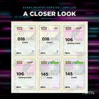 Close up of one Celebi placeholder page