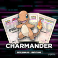 Charmander character master set placeholders, digital download
