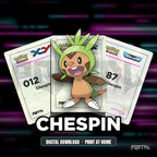 Chespin character master set placeholders, digital download