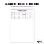 The Chespin master set checklist included in the pack