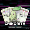 Chikorita character master set placeholders, digital download
