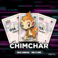 Chimchar character master set placeholders, digital download