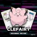 Clefairy character master set placeholders, digital download