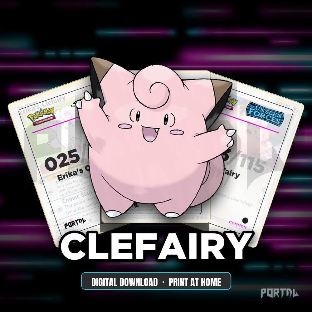 Clefairy character master set placeholders, digital download