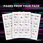 Pages from the Clefairy placeholder pack