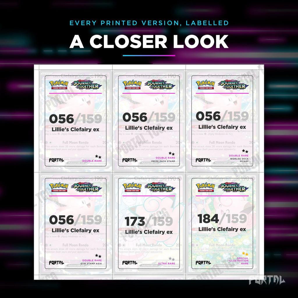 Close up of one Clefairy placeholder page