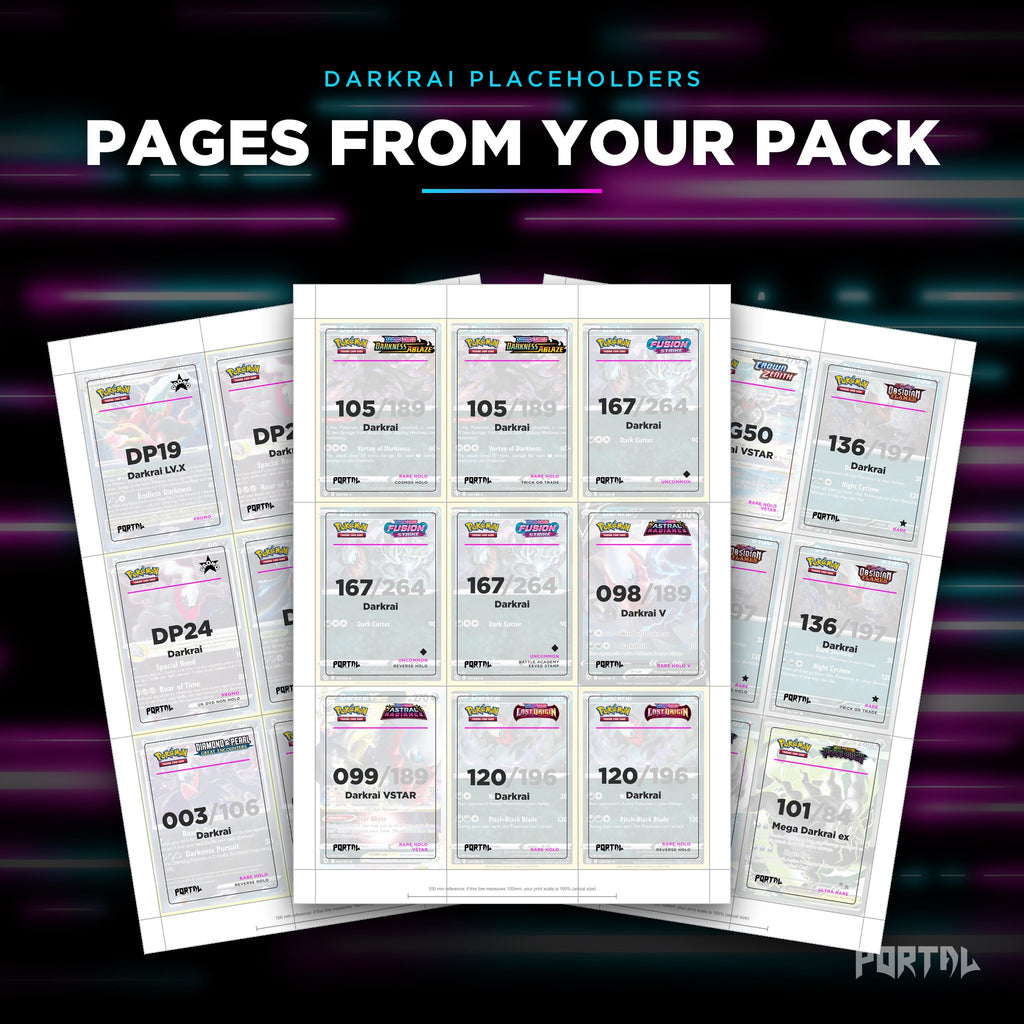 Pages from the Darkrai placeholder pack
