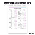 The Darkrai master set checklist included in the pack