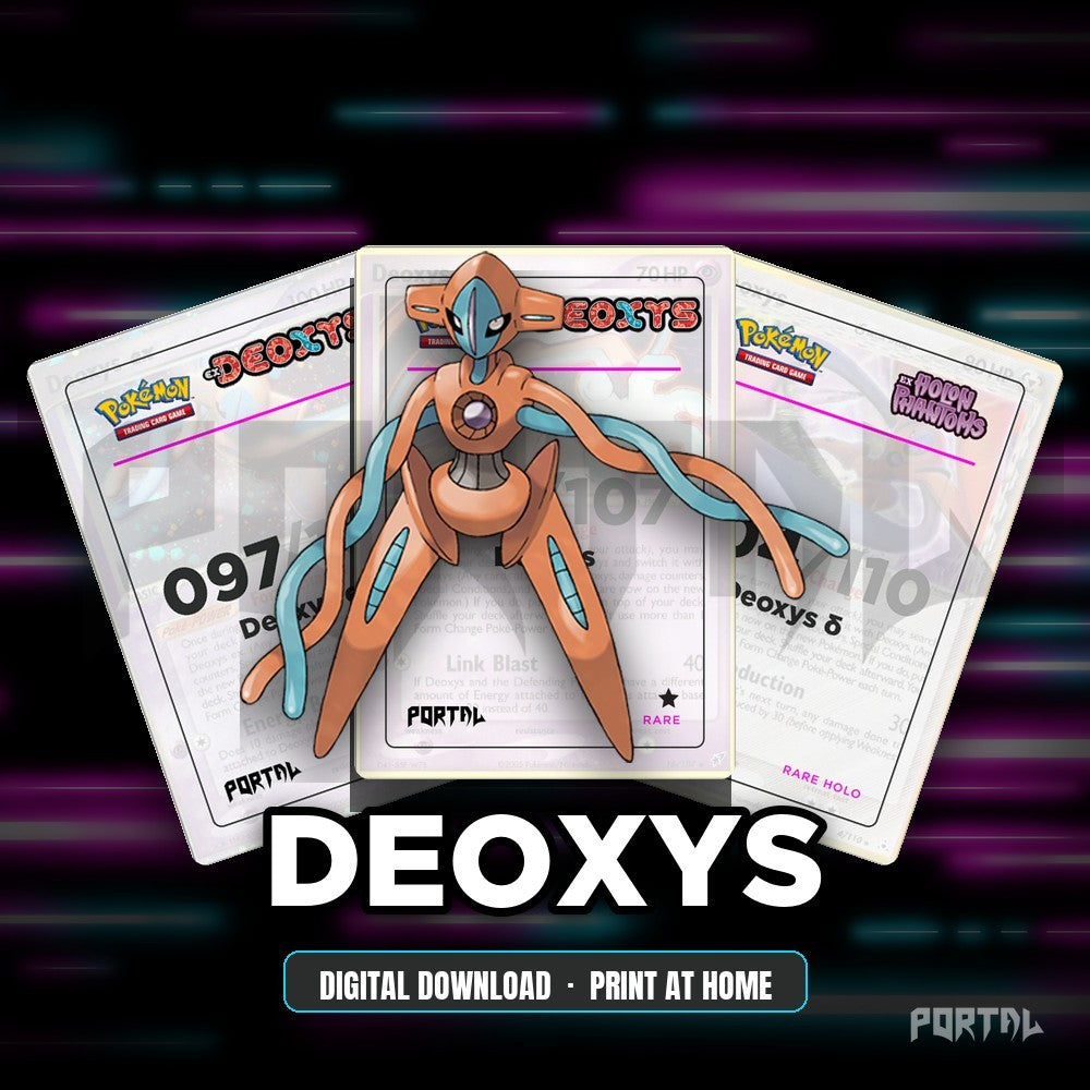 Deoxys character master set placeholders, digital download