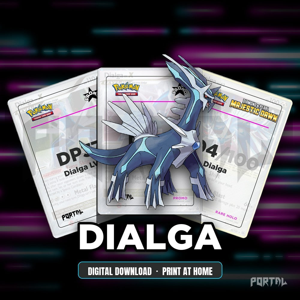 Dialga character master set placeholders, digital download