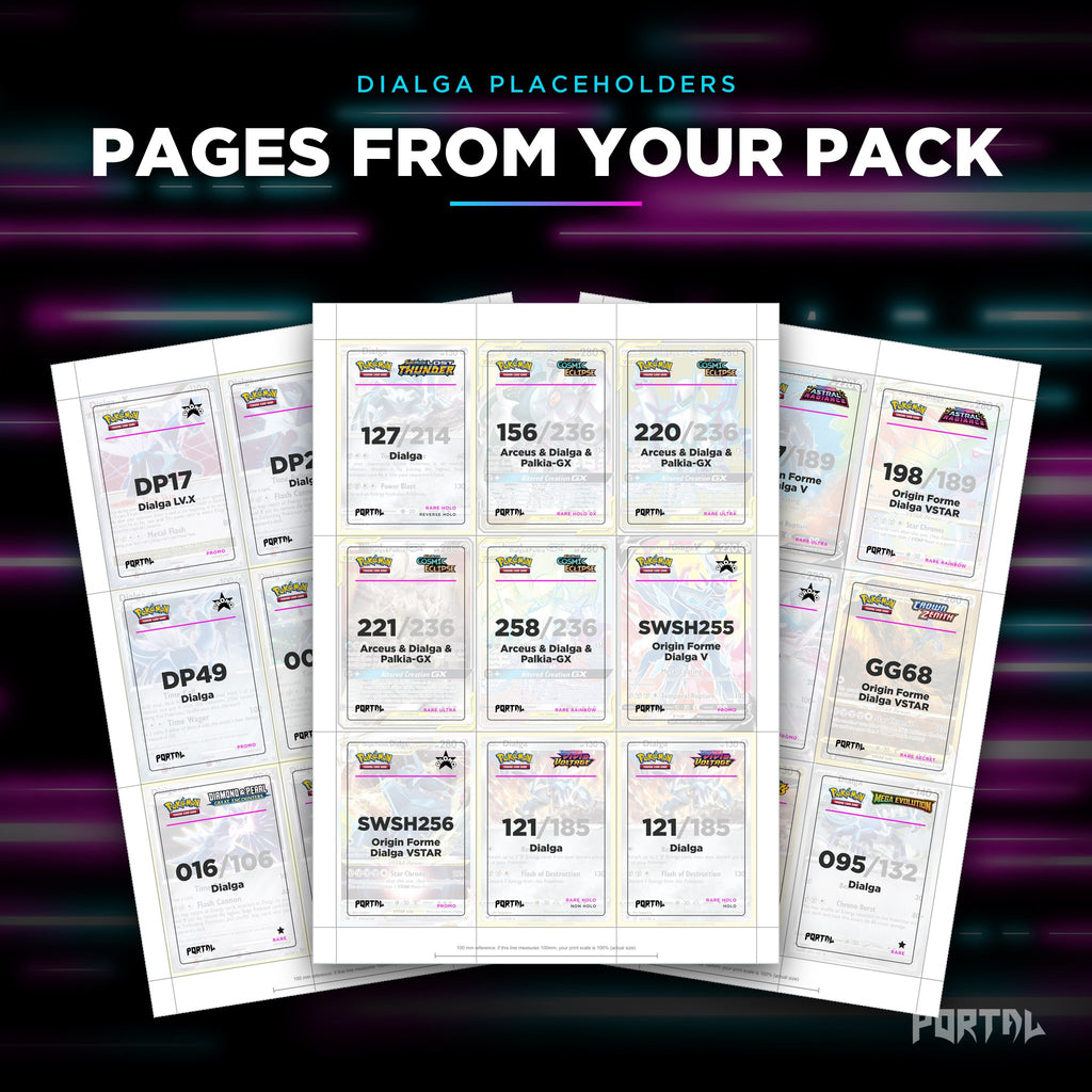 Pages from the Dialga placeholder pack