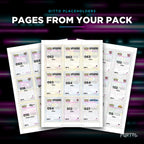 Pages from the Ditto placeholder pack