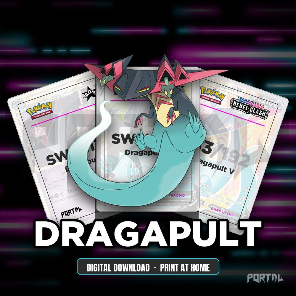 Dragapult character master set placeholders, digital download