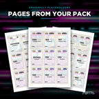Pages from the Dragapult placeholder pack