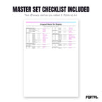 The Dragapult master set checklist included in the pack